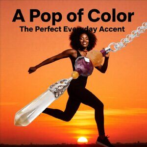 Tangerine Yellow Orchid Beaded Pendant • Vibrant Spring Energy • Boho Sunshine